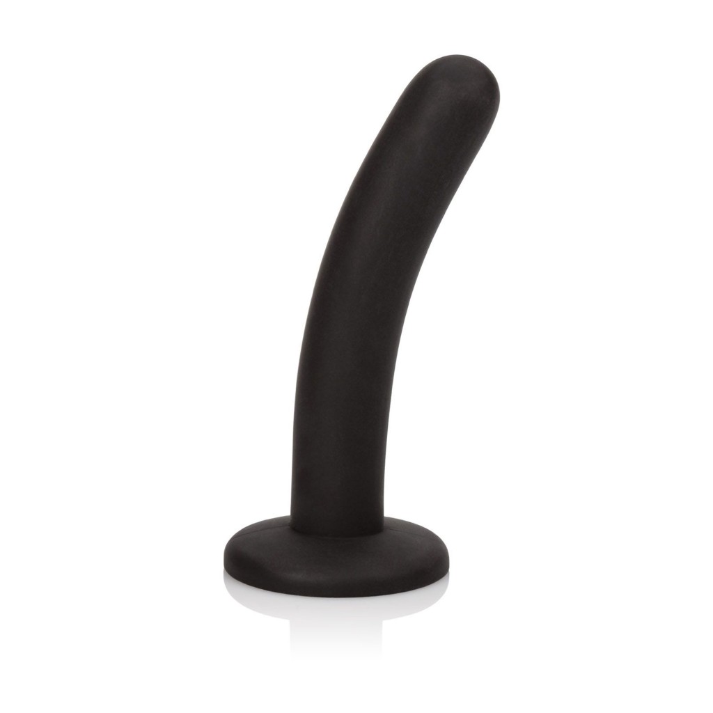 Dildo con ventosa curvo silicone nero