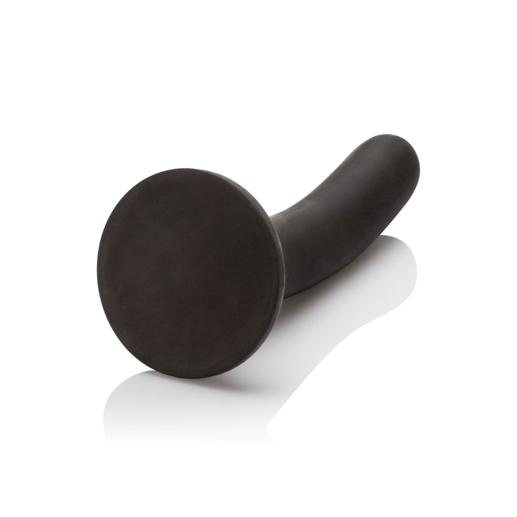 Dildo con ventosa curvo silicone nero