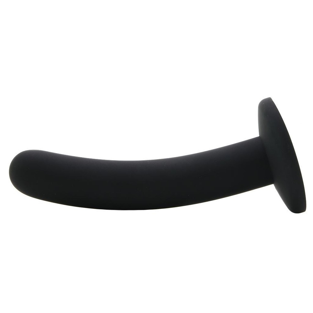 Dildo con ventosa curvo silicone nero