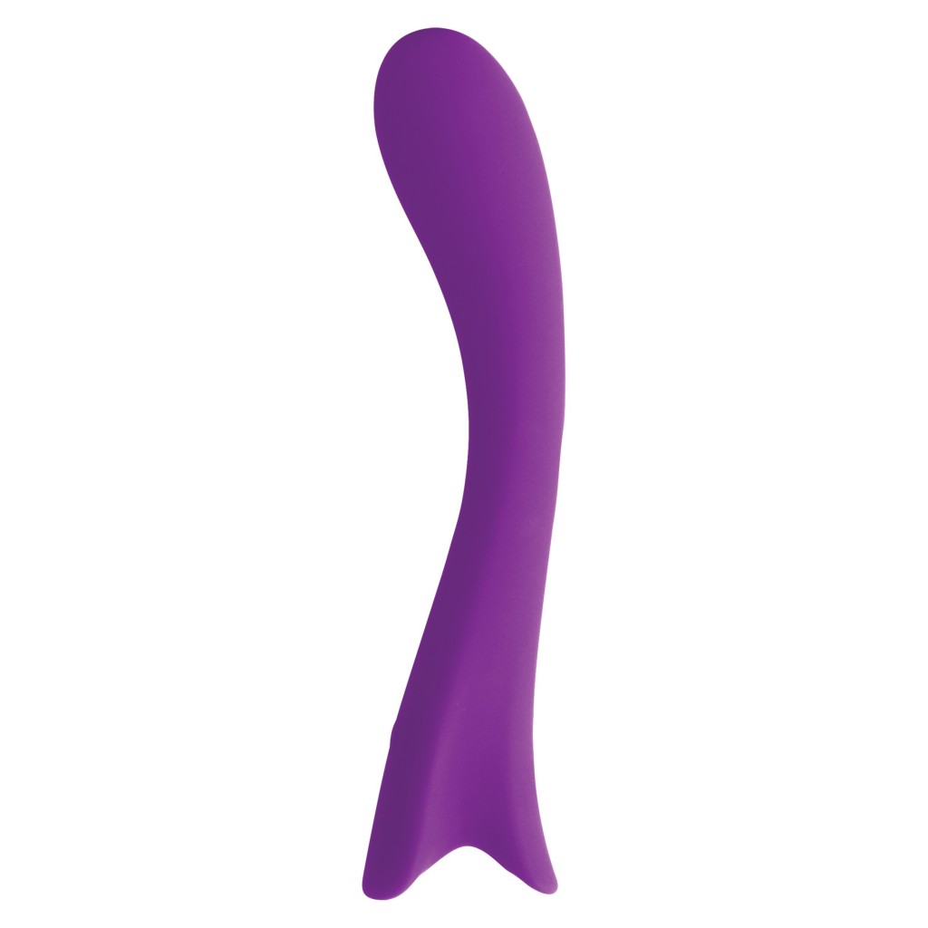 Vibratore vaginale punto G curvo viola