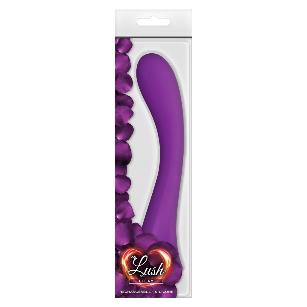 Vibratore vaginale punto G curvo viola