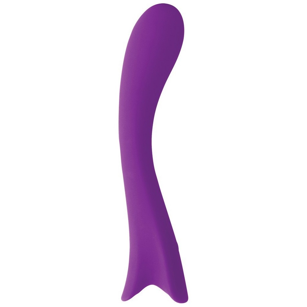 Vibratore vaginale punto G curvo viola