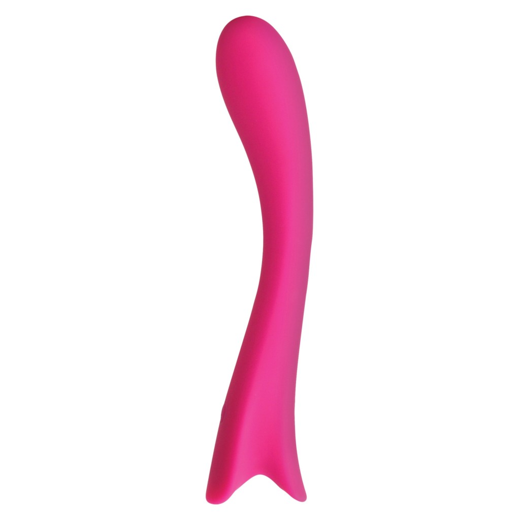 Vibratore vaginale punto G curvo fucsia