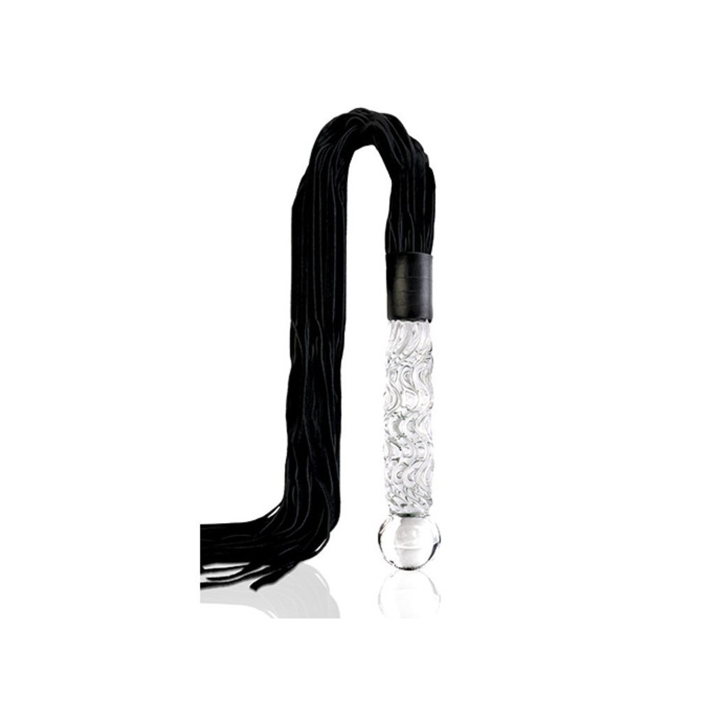 Fallo Glass dildo con frusta icicles