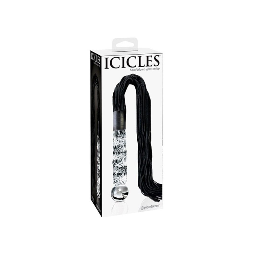 Fallo Glass dildo con frusta icicles