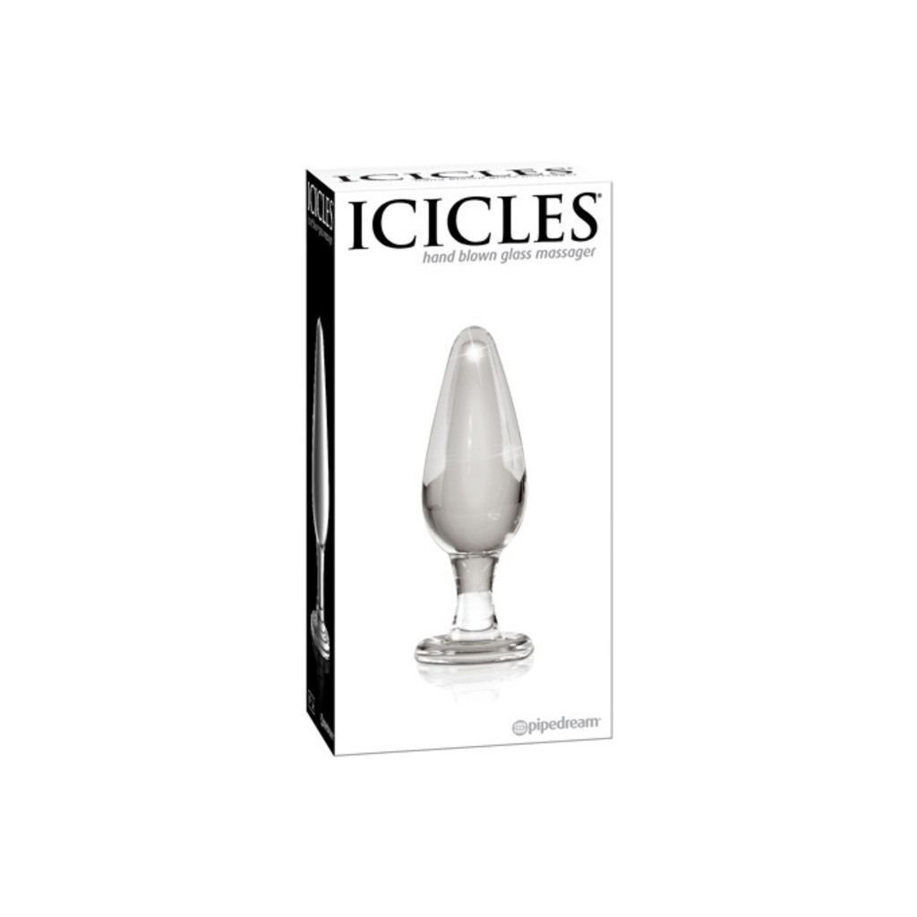 Plug anale in vetro icicles no 26