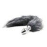 Plug anale con coda Fox Tail Grigio