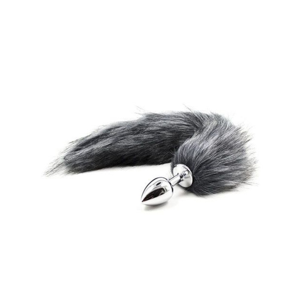 Plug anale con coda Fox Tail Grigio