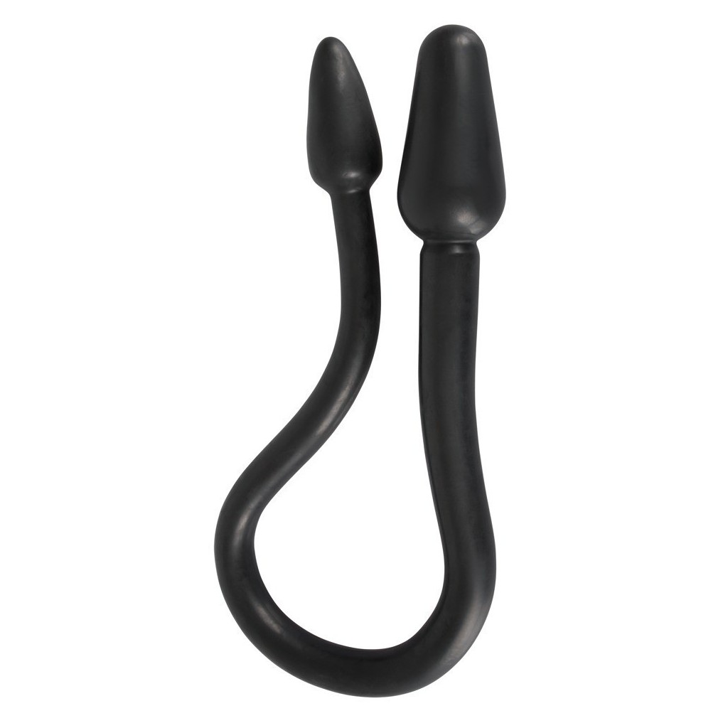 Acquista dildo fallo doppio penetrazione vaginale anale nero impermeabile  plug black su MyShopSecret