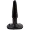 Plug anale in silicone Small nero 11 cm