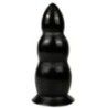 Butt Plug maxi con sfere 23 cm nero