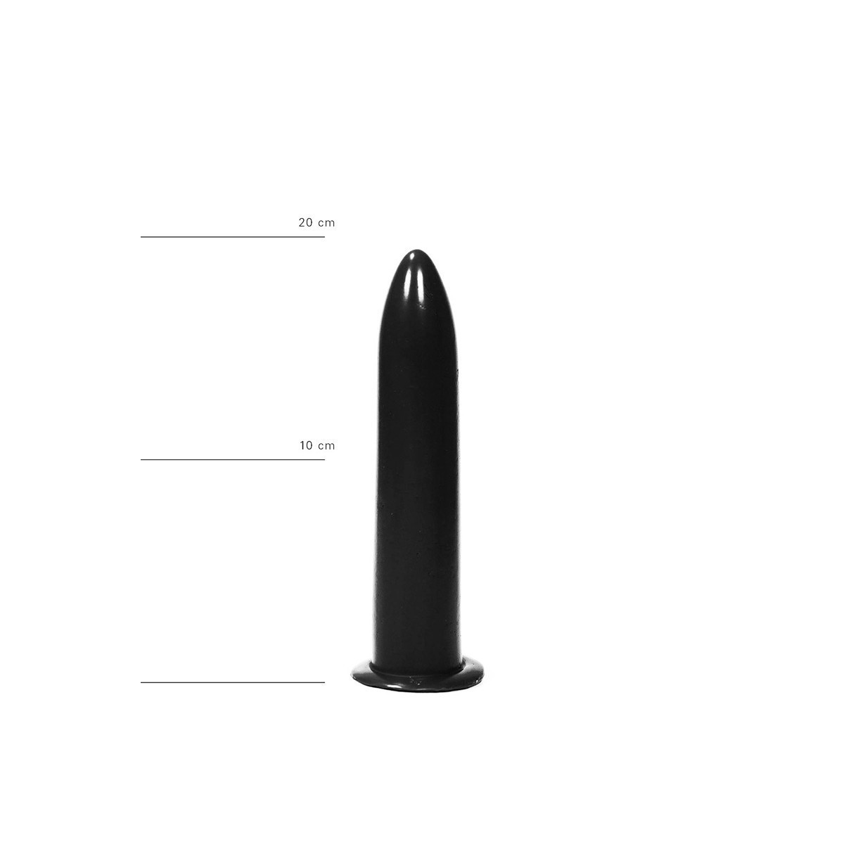 Dildo nero con ventosa all black