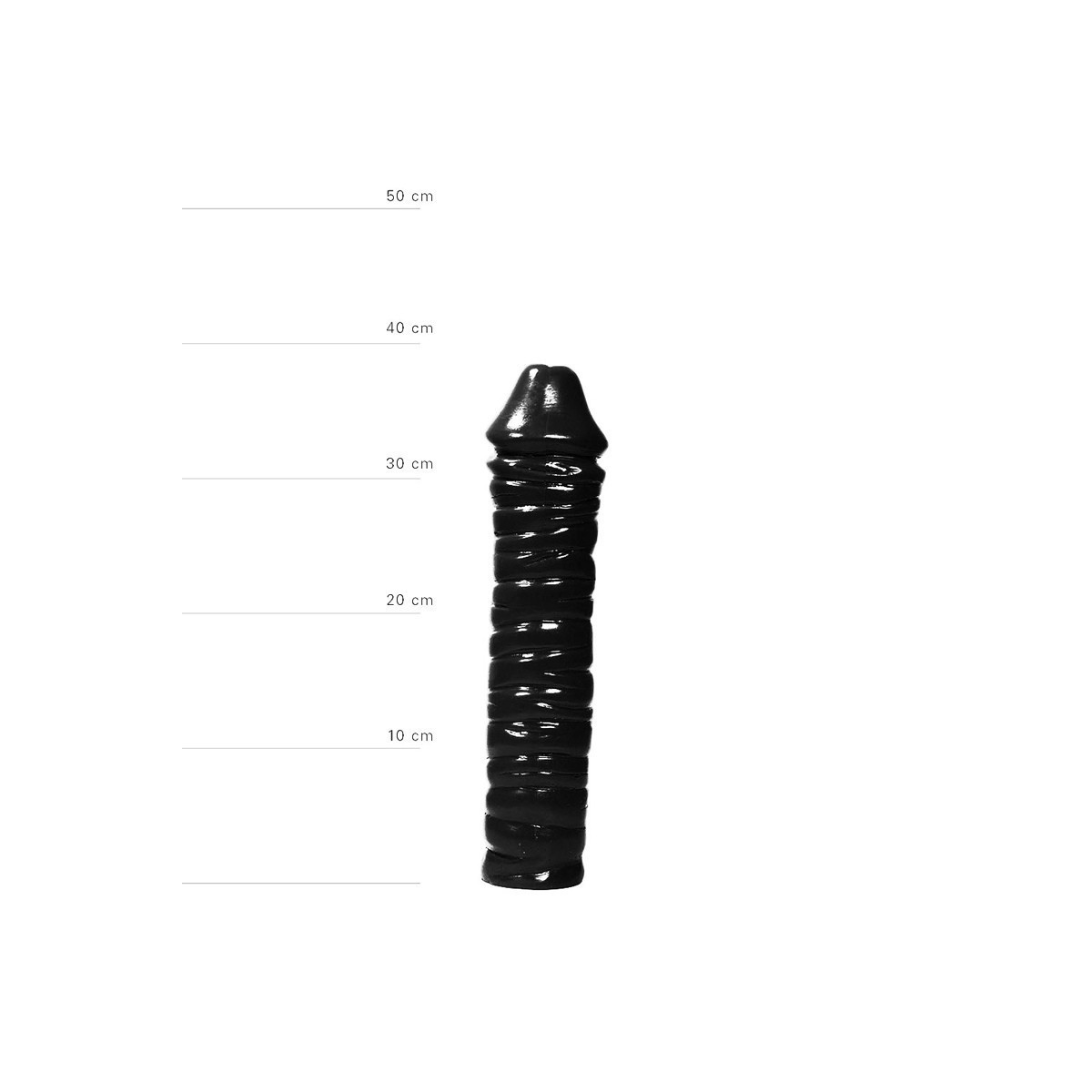 Dildo realistico maxi 37 cm nero