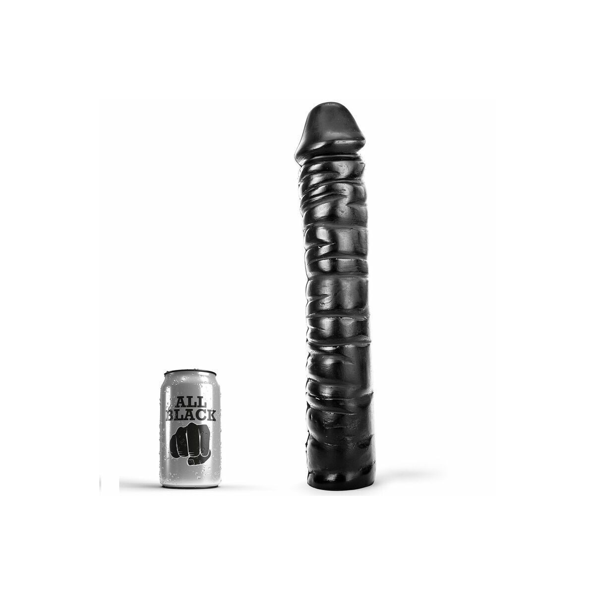 Dildo realistico maxi 37 cm nero