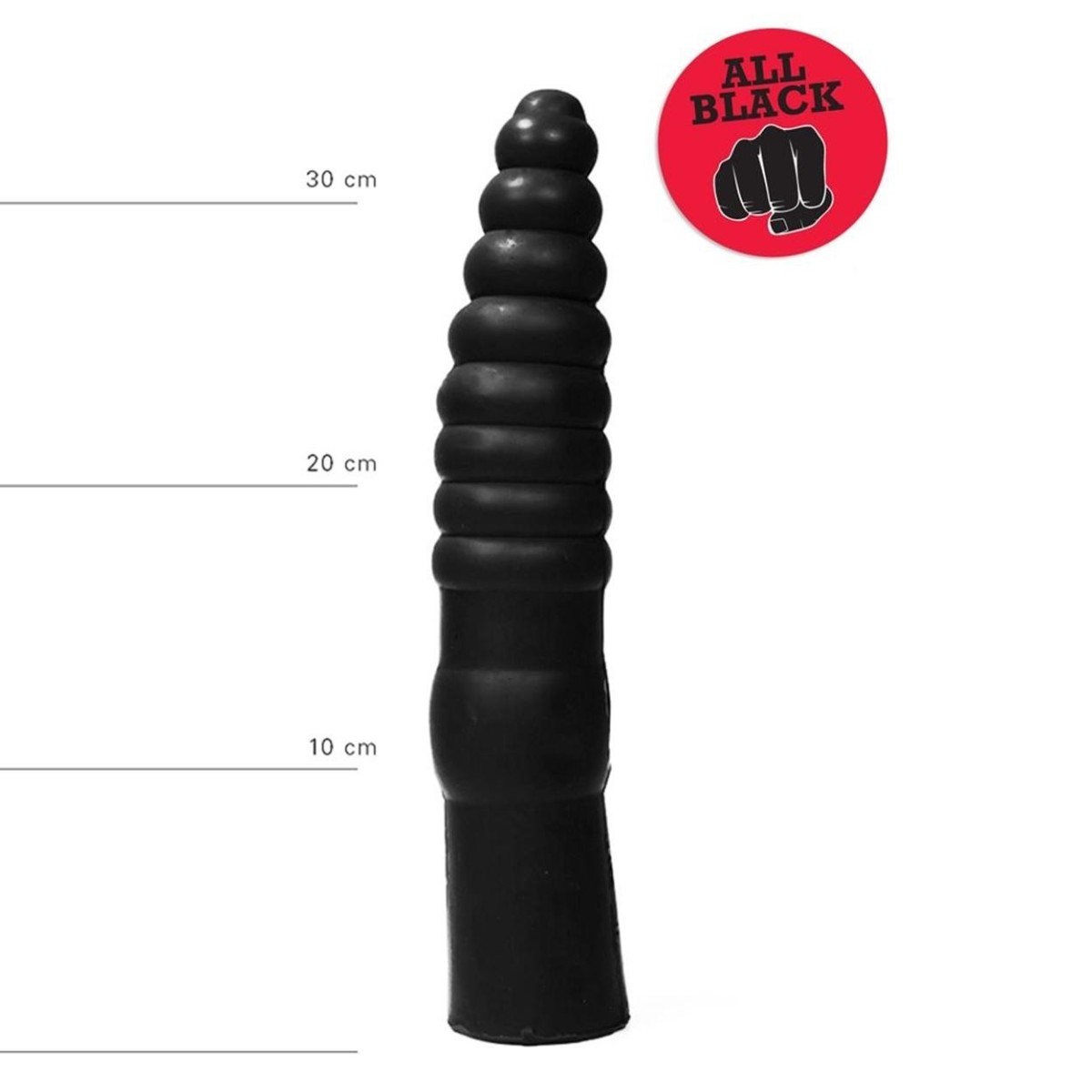 Dildo all black fallo 36 cm nero