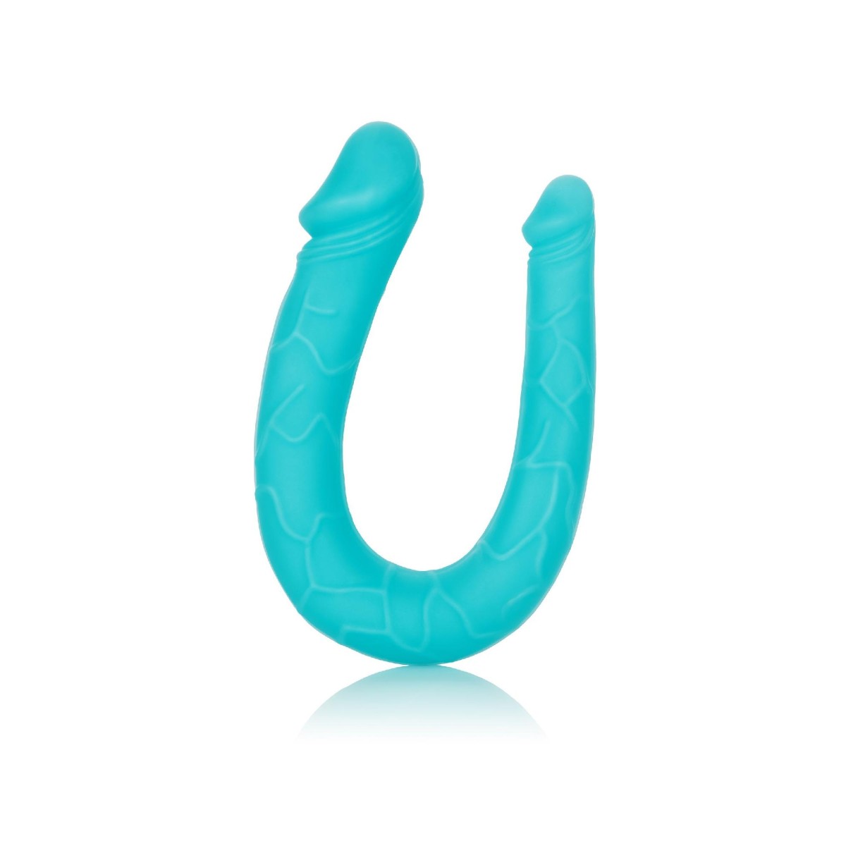 Doppio dildo in silicone azzurro