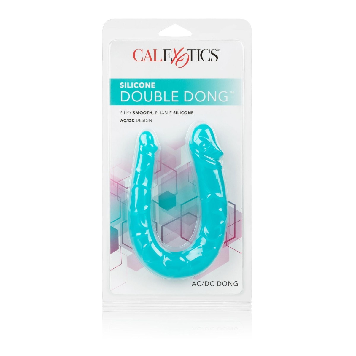 Doppio dildo in silicone azzurro