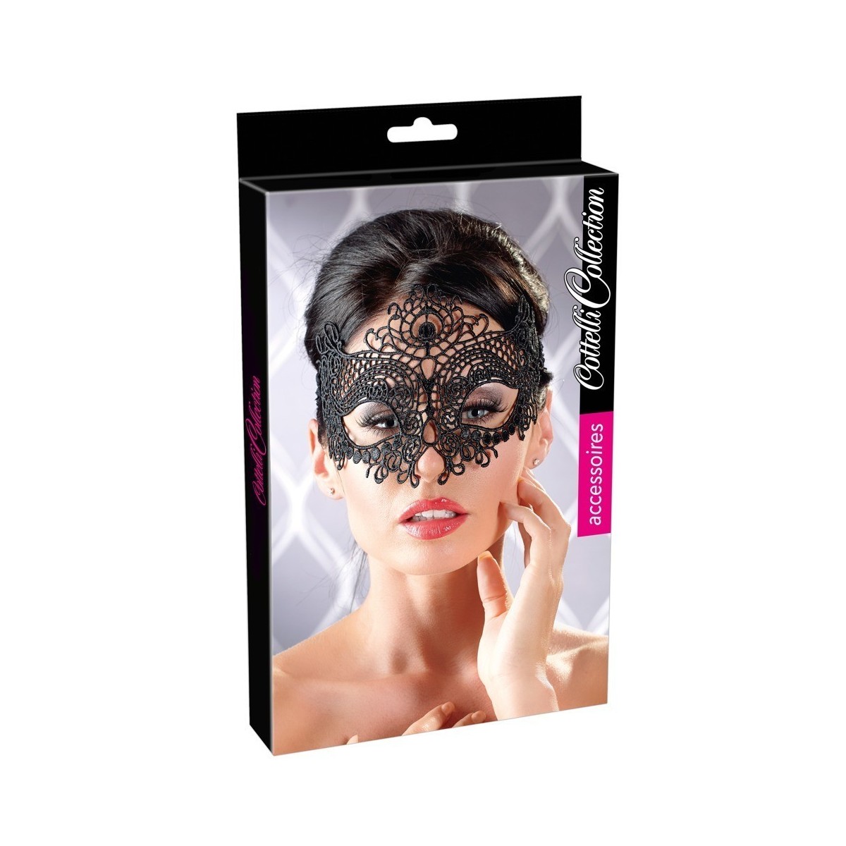 Maschera sexy nera veneziana gothic black