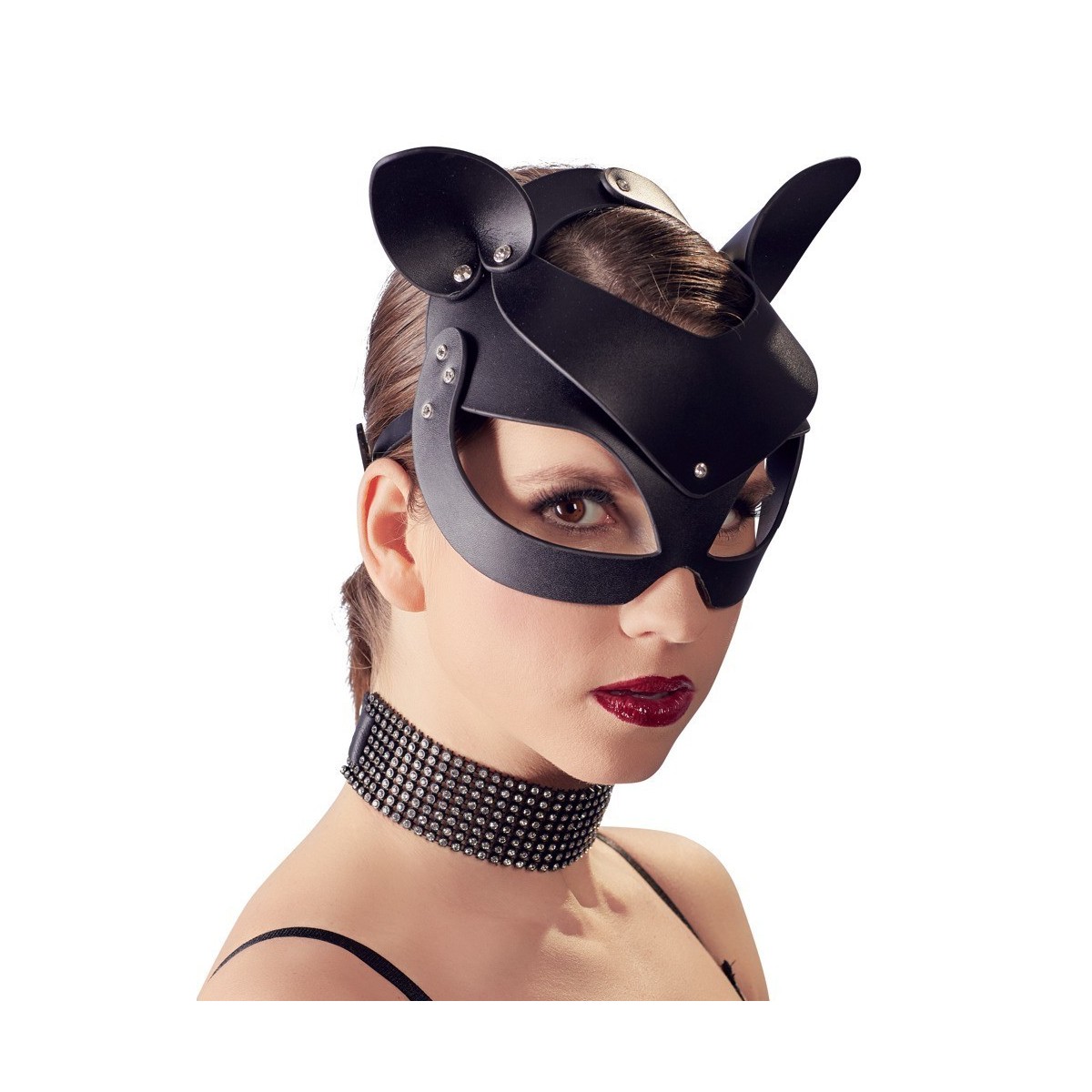 Maschera head black mask cat