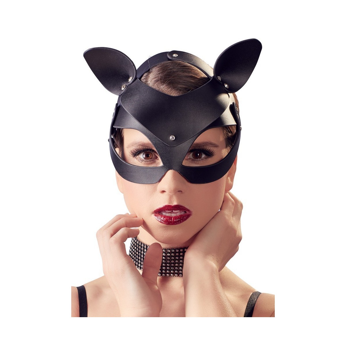 Maschera head black mask cat