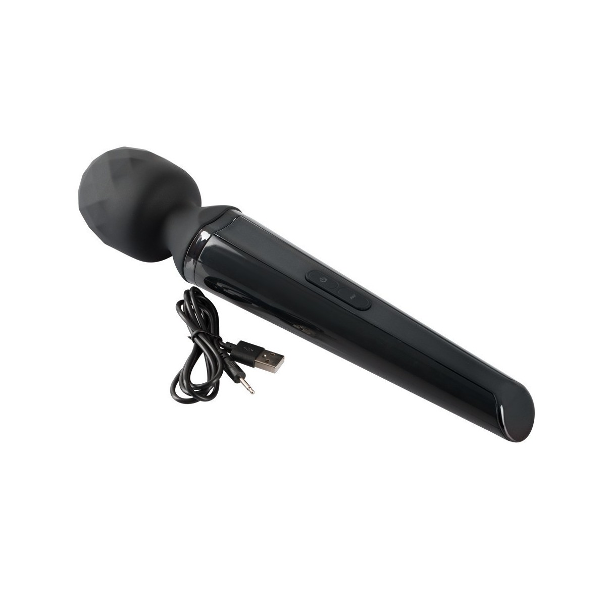 Vibratore ricaricabile power wand black