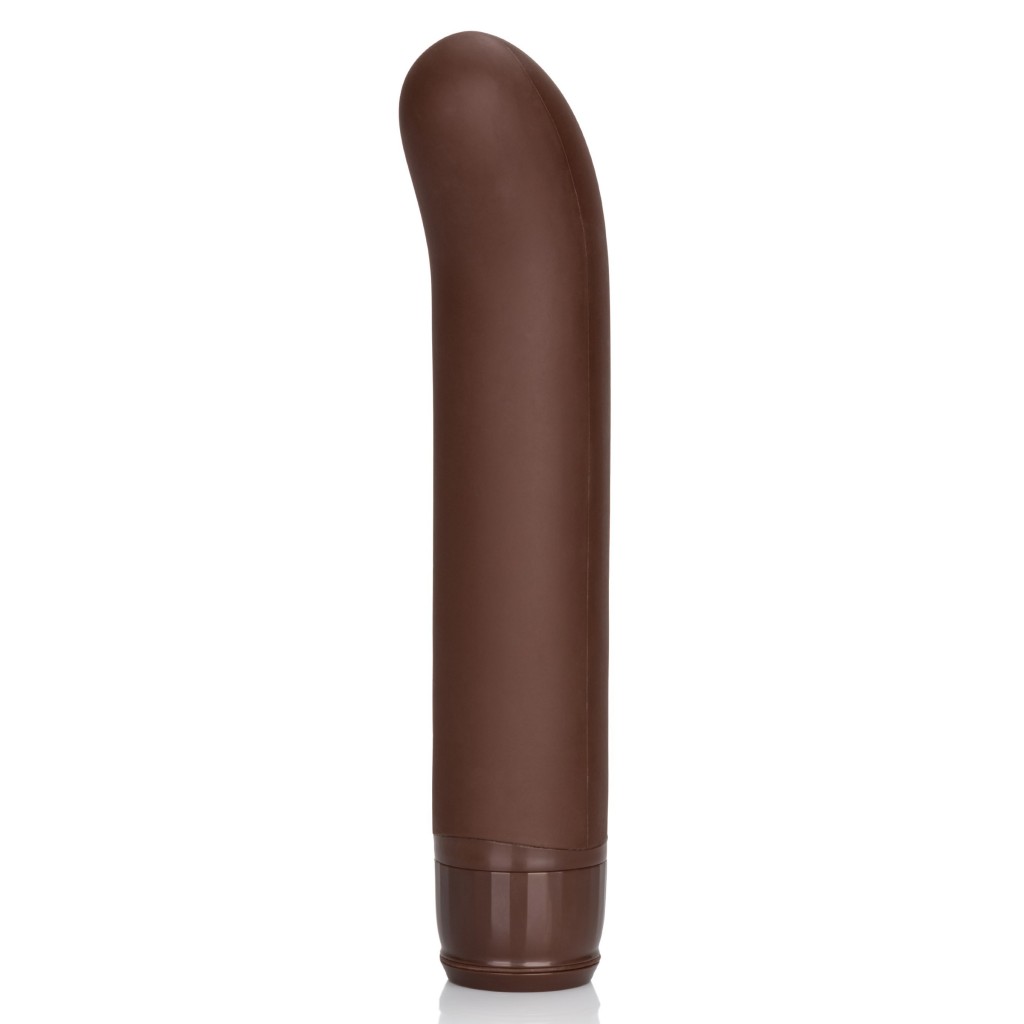 Vibratore vaginale anale in silicone brown