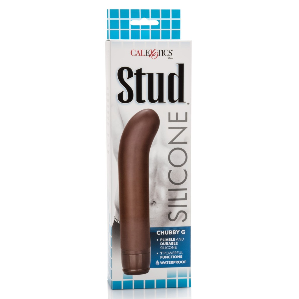 Vibratore vaginale anale in silicone brown