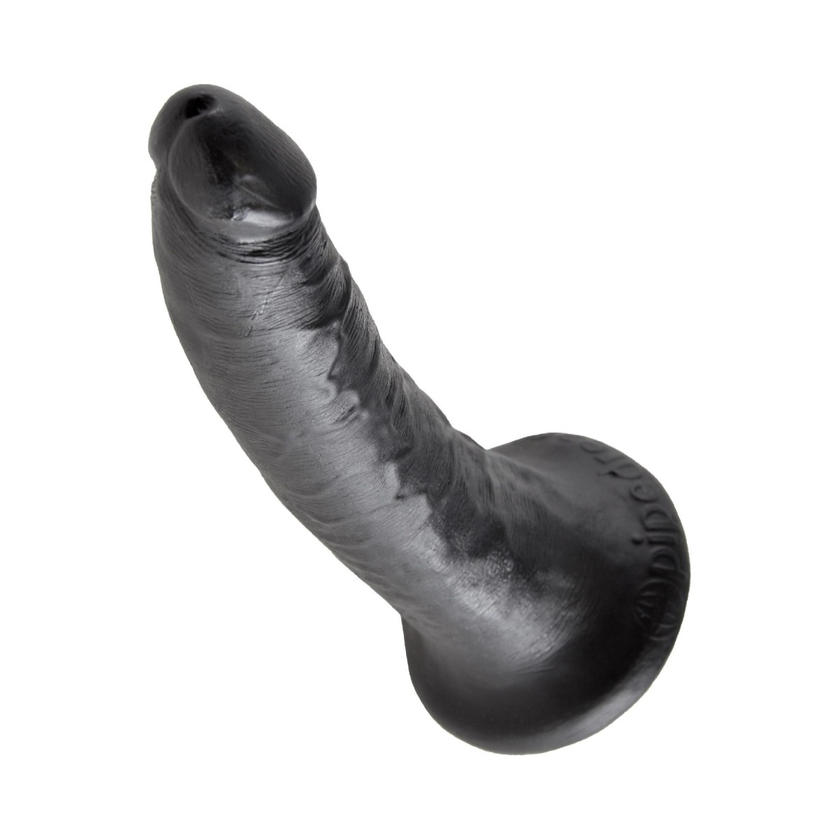 Fallo realistico ventosa Cock nero 19,5 cm