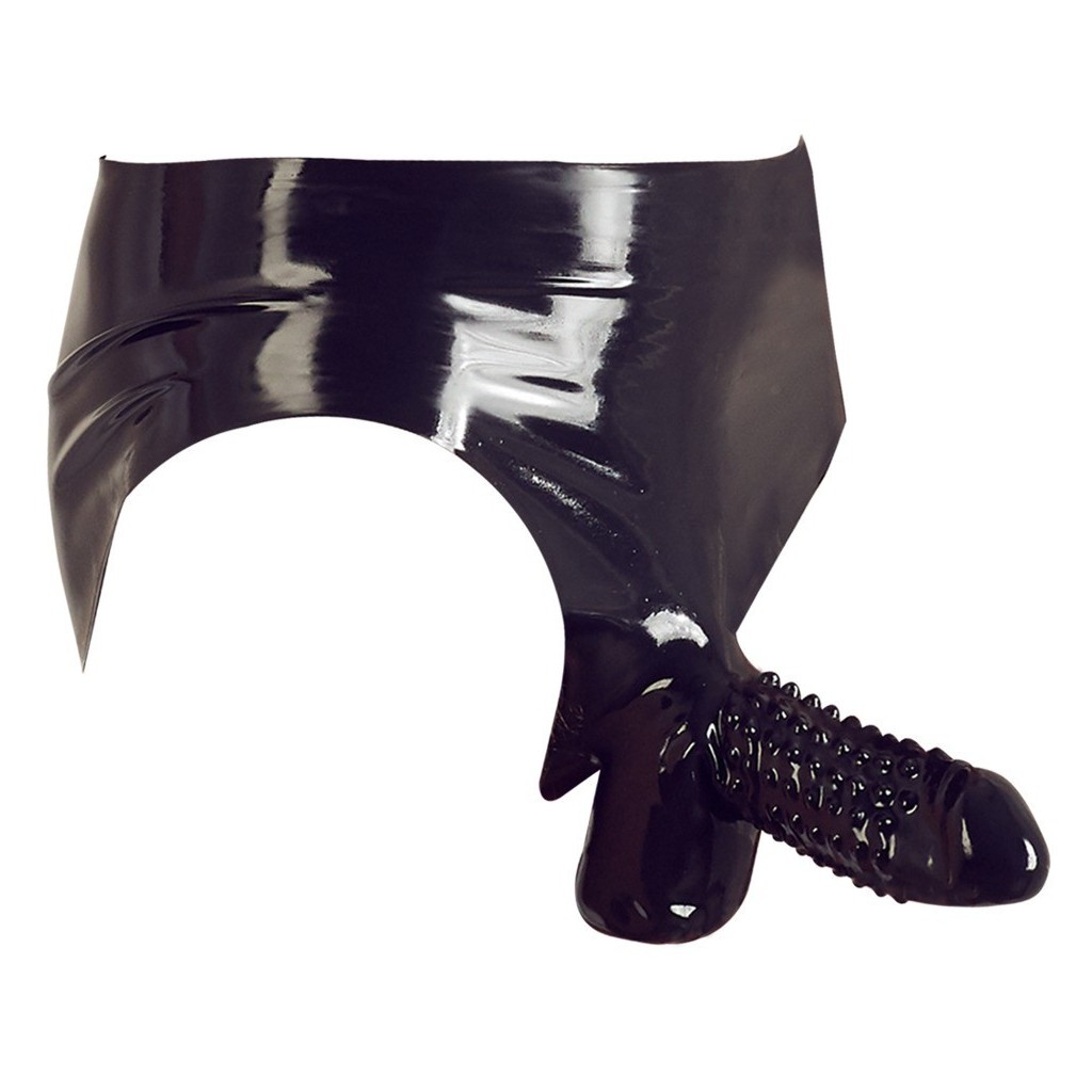 Slip uomo con guaina fallica in latex