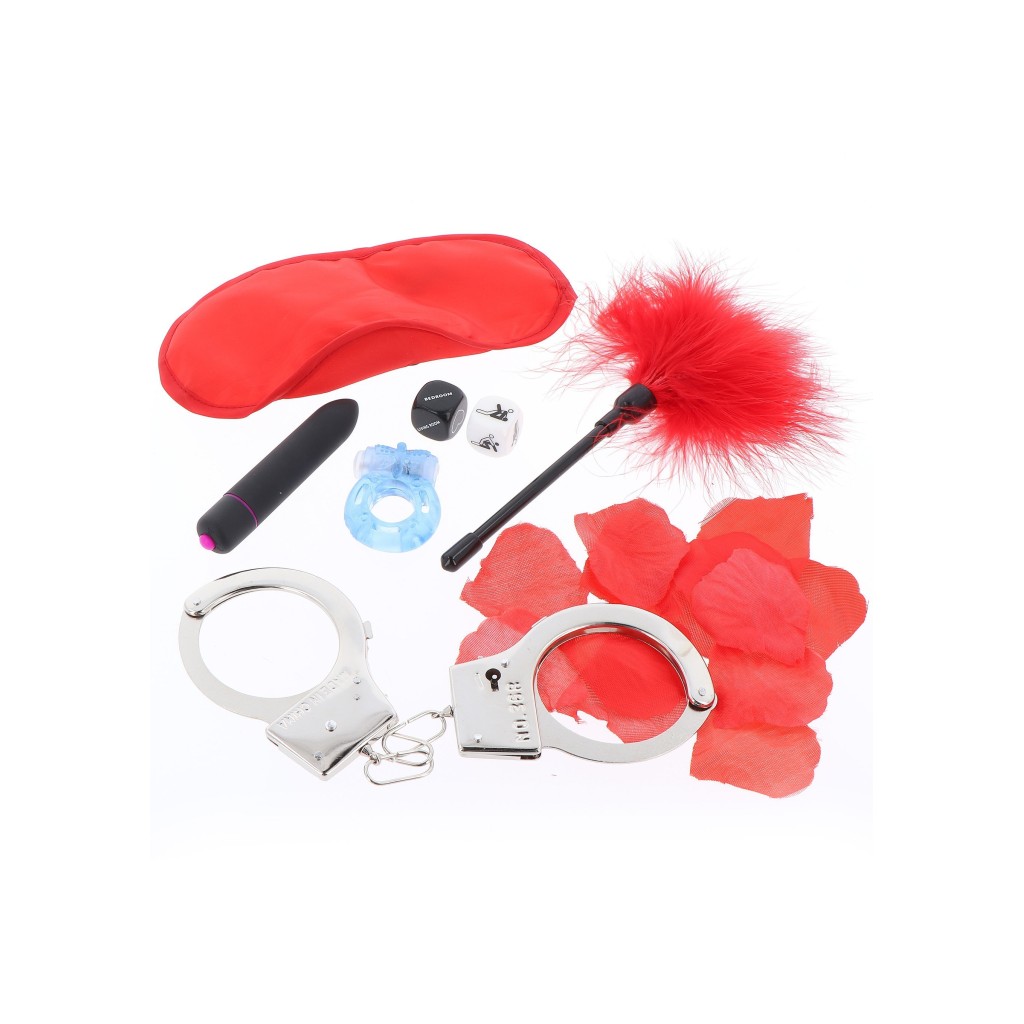 Kit con giochi erotici coppia rosso