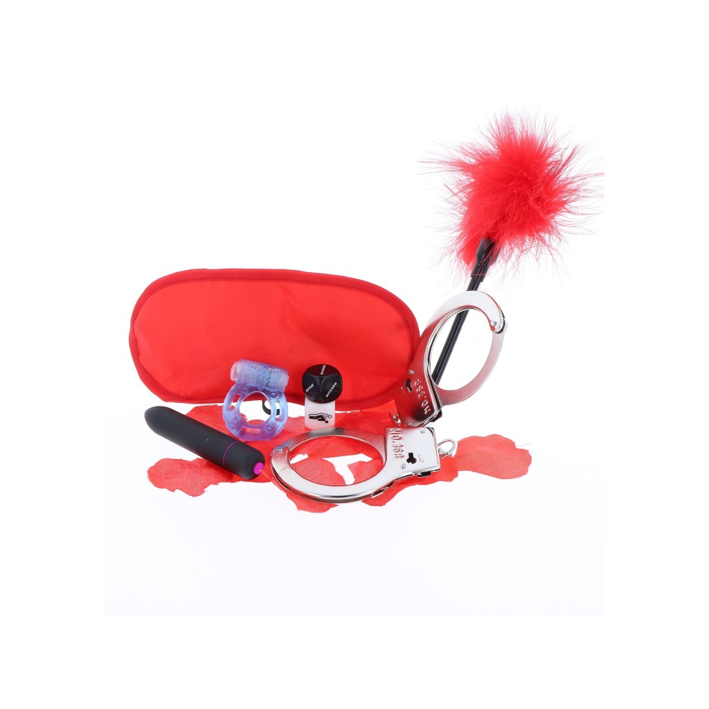 Kit con giochi erotici coppia rosso