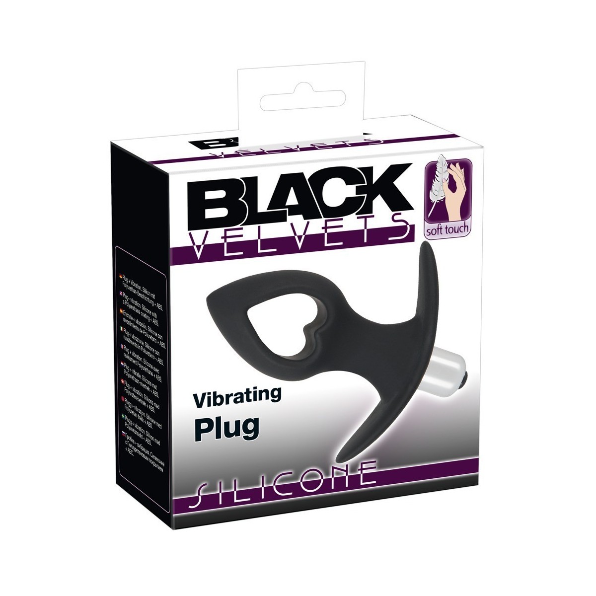 Plug anale silicone Black Velvets vibrante