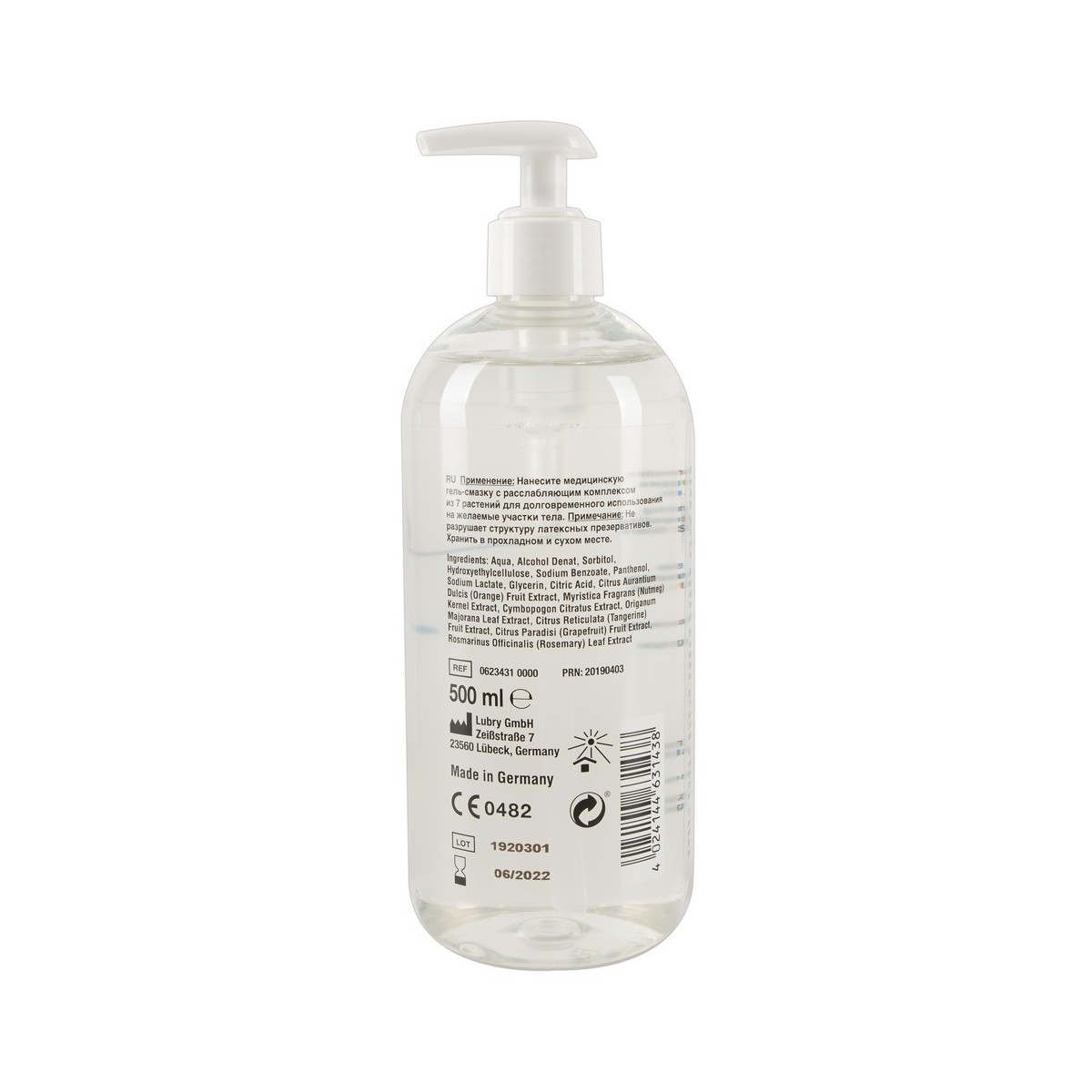 Lubrificante anale ad acqua just glide 500 ml