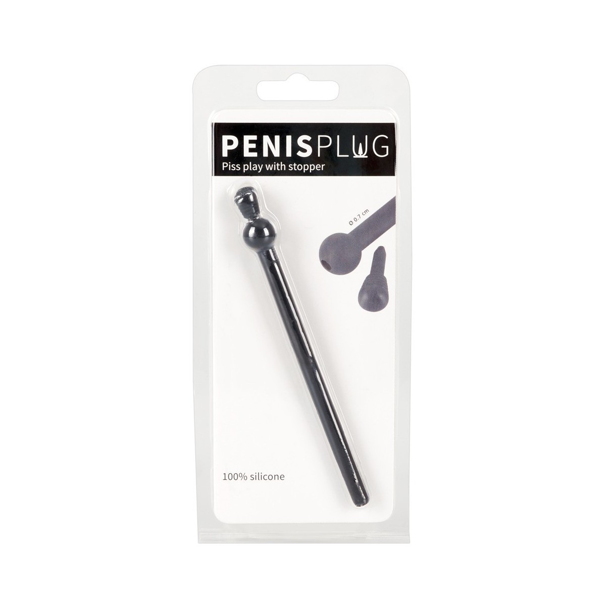 Plug per pene sperm stopper black