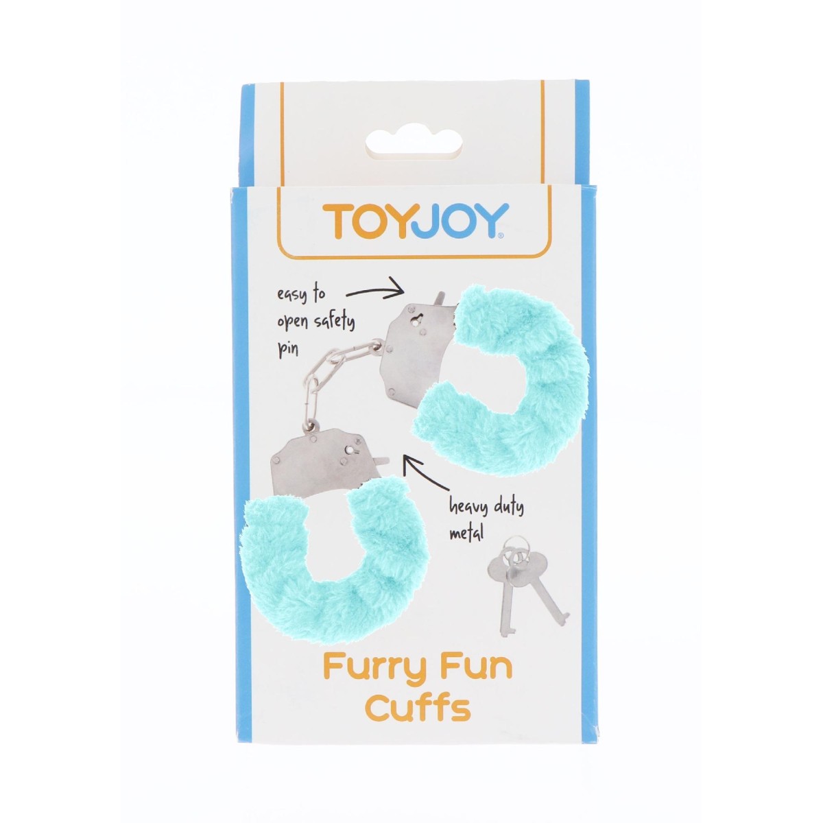 Manette Furry Fun Cuffs turchese