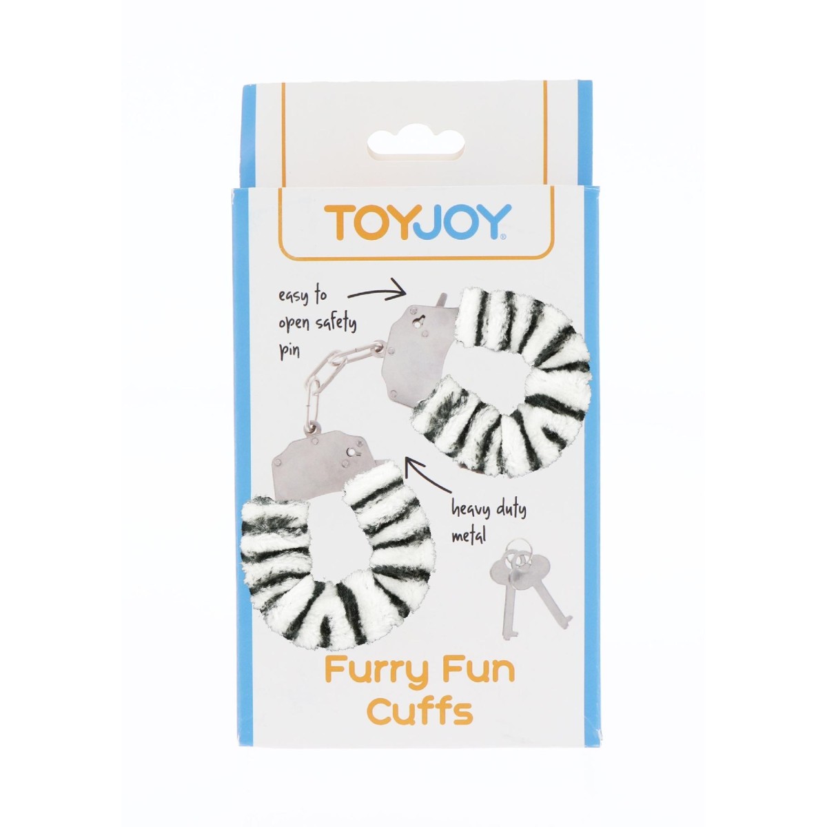 Manette Furry Fun Cuffs zebrate