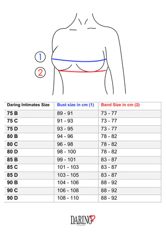 Tabella taglie Daring Intimates